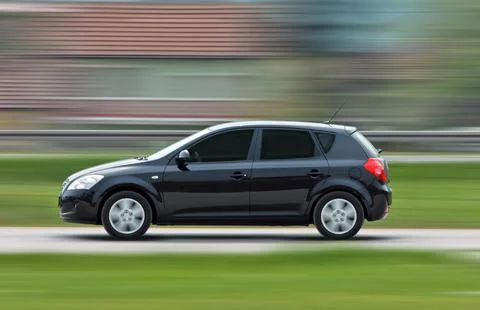 Moving car Fotos Stock