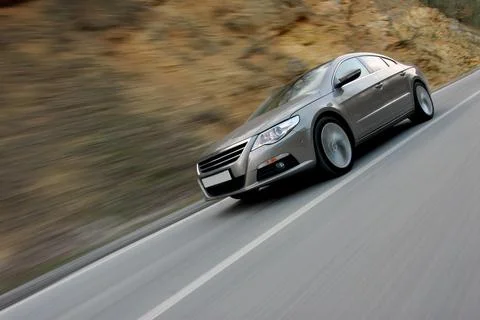 Moving car Stock Photos