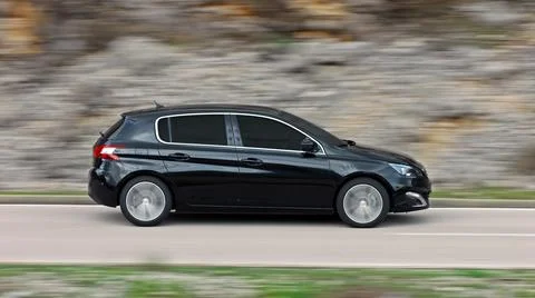 Moving car Stock Photos