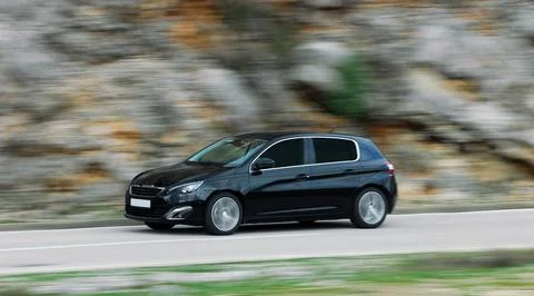 Moving car Stock Photos