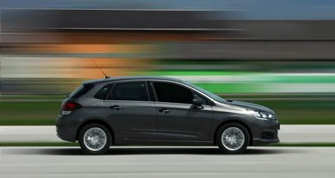 Moving car Stock Photos
