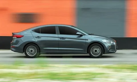 Moving car Stock Photos