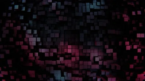 Moving carbon fiber rectangular poles pattern looping 3D animation Video stock 219932597