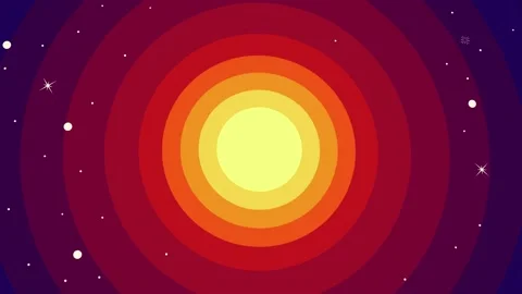 Moving cartoon space background Stock Footage 231670251