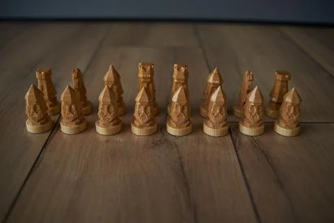 Moving chess figure success play Stock Photos