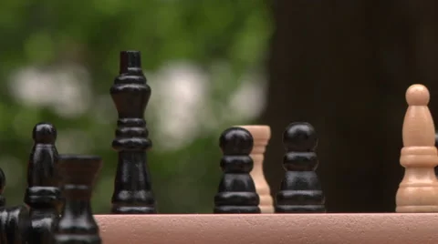 Moving chess pieces Stock Footage 49861269
