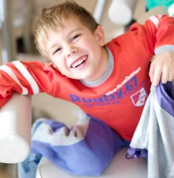 Moving child Stock Photos