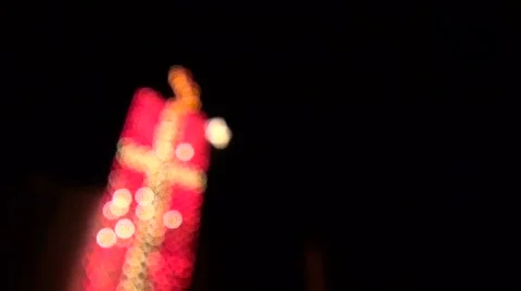 Moving Christmas Decorations Lights Close Up Stock Footage 45519637