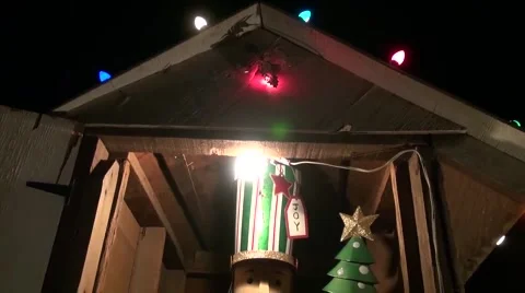 Moving Christmas Decorations Nutcracker Stock Footage 45519709