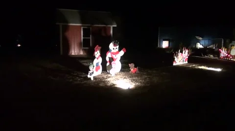 Moving Christmas Decorations Pan Across Stock-Footage 45530232