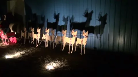 Moving Christmas Decorations Pan Left Stock Footage 45519717