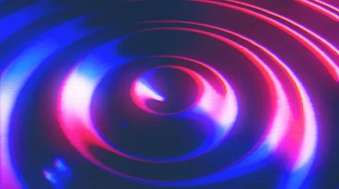 Moving Circles Abstract Background in Retrowave style Stockillustratie