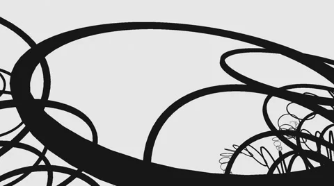 Moving circles in random direction Stock Footage 68695833