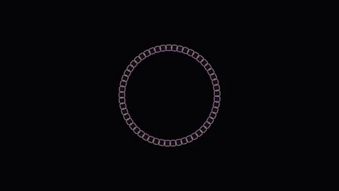 Moving circular pattern with dark background and simple Stock Footage 338281118