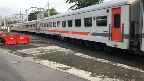 Moving Classic Train Stock Footage 221429217