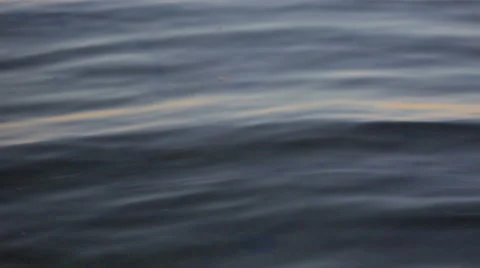 Moving close up surface of lake at sunset Stock Footage 58653105