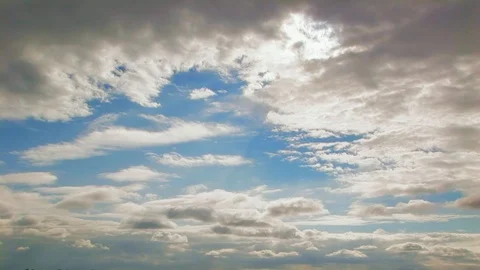 Moving cloud formations over the skies of Normandy, France Stock-Footage 101207642