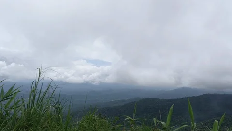 Moving cloud over mountain range time lapse Stock Footage 112782060