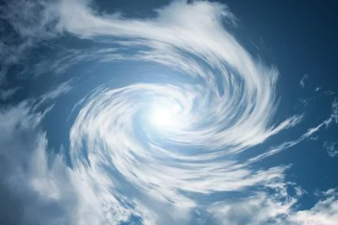 Moving cloud swirl Stock Photos