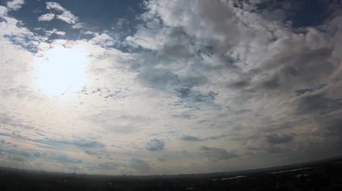 Moving clouds 3 Stock Footage 30487537