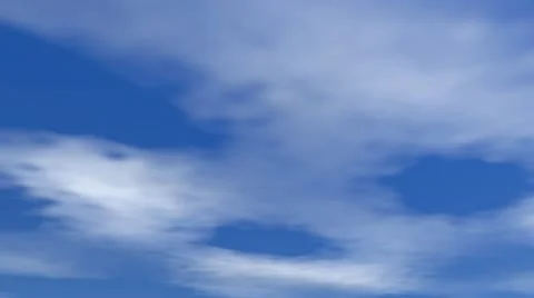 Moving clouds - 3D render Stock Footage