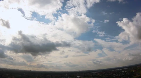 Moving clouds 4 Stock Footage 30487550