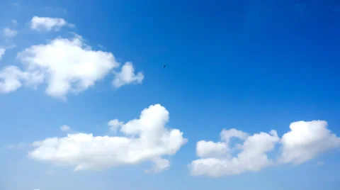 Moving clouds and blue sky time lapse 動画素材 35753916