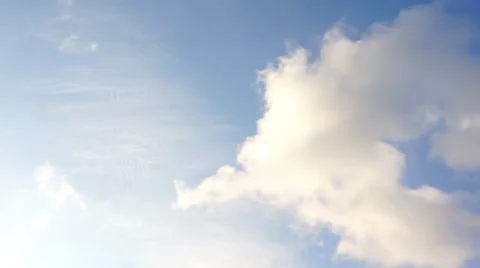 Moving clouds and blue sky time lapse 動画素材 36442758