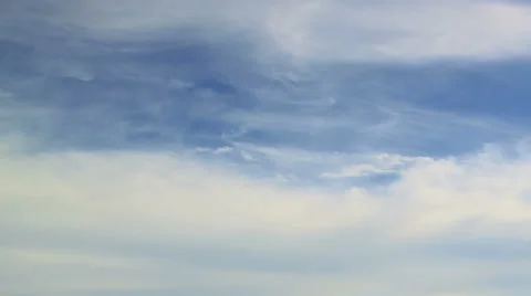 Moving clouds and blue sky time lapse Stock Footage 40201464