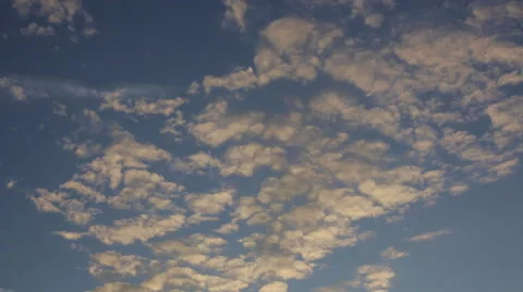 Moving clouds and blue sky time lapse Stock Footage 47325033