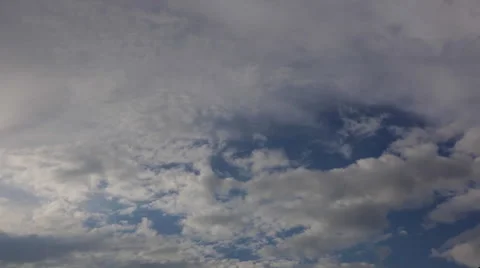 Moving clouds and blue sky time lapse Stock Footage 47325116