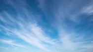 Moving Clouds And Blue Sky Time Lapse Stock Footage
