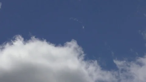 Moving Clouds and Blue Sky -  Time Lapse speed 10x Stock Footage 71762748