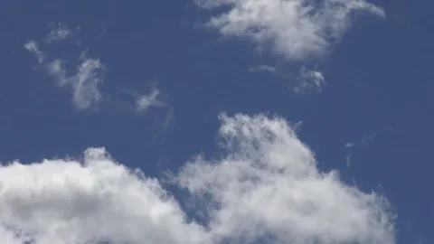 Moving Clouds and Blue Sky -  Time Lapse speed 10x Stock Footage 71763856