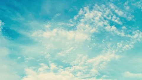 Moving clouds and blue sky. Time lapse. Stock Footage 77414619