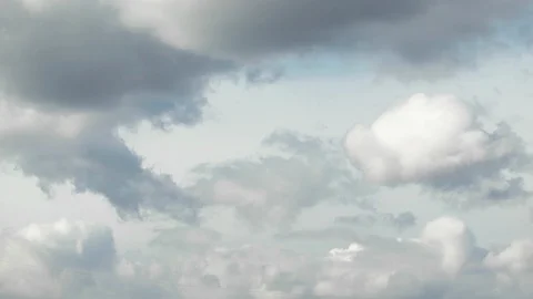 Moving clouds and blue sky time lapse Stock Footage 87256345