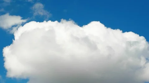 Moving clouds and blue sky time lapse Stock Footage 87256461