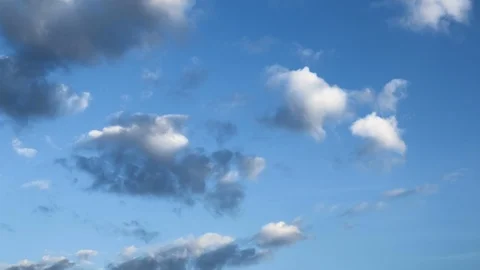 Moving clouds and blue sky, The vast blue sky and clouds sky, Sky with clouds Stock Footage 87263151
