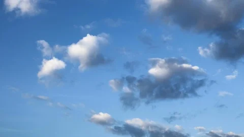 Moving clouds and blue sky, The vast blue sky and clouds sky, Sky with clouds Stock Footage 89068431