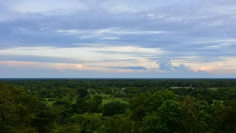 Moving clouds and blue sky time lapse Video stock 92109975