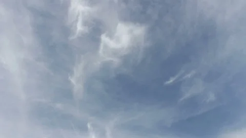 Moving clouds and blue sky time lapse Stock Footage 93639156