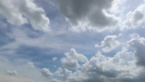 Moving Clouds And Blue Sky Time Lapse Stock Footage 133111921