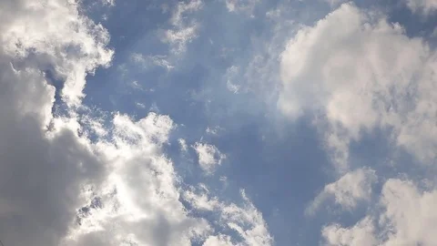 Moving clouds and blue sky.hd video Stock Footage 80770568