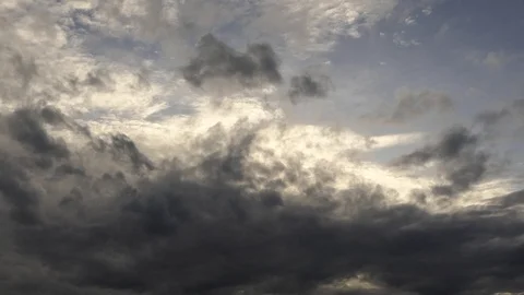 Moving clouds and evening sky.4k timelapse Stock-Footage 92910728