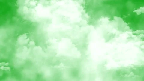 Moving clouds and fog motion graphics with green screen background Stock Footage 146321025
