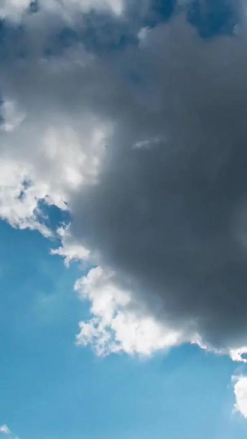 Moving clouds, animated, timelapse, slow, moody, time lapse Stock Footage 314983864