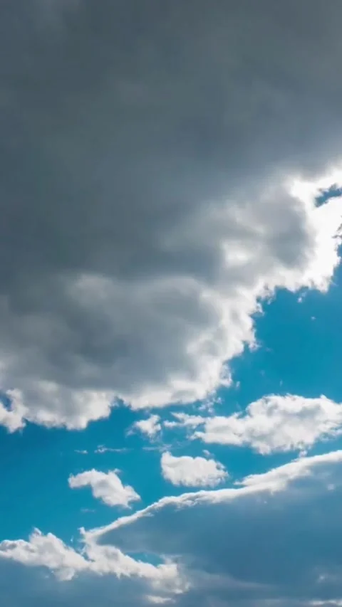 Moving clouds, animated, timelapse, slow, moody, time lapse Stock Footage 314983865