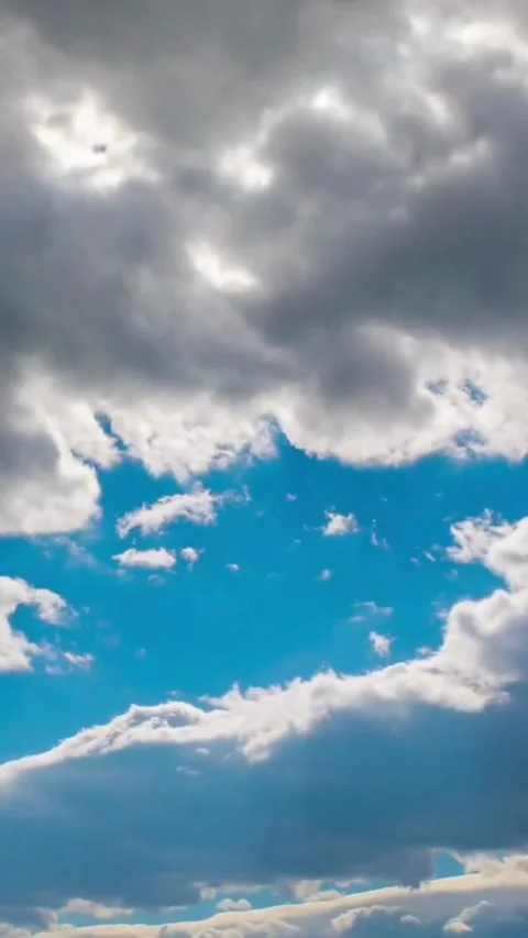 Moving clouds, animated, timelapse, slow, moody, time lapse Stock Footage 314983867
