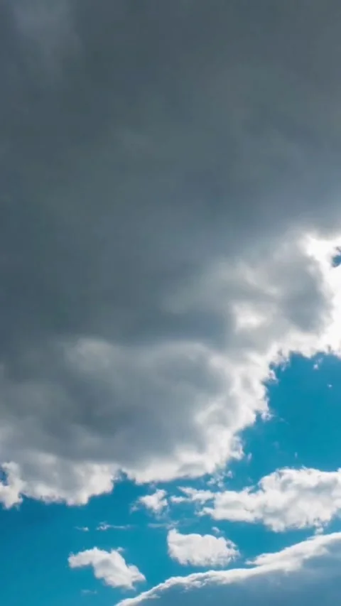 Moving clouds, animated, timelapse, slow, moody, time lapse Stock Footage 314983900