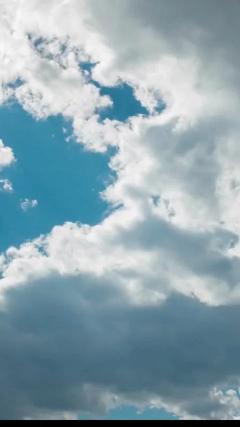 Moving clouds, animated, timelapse, slow, moody, time lapse Stock Footage 314984009